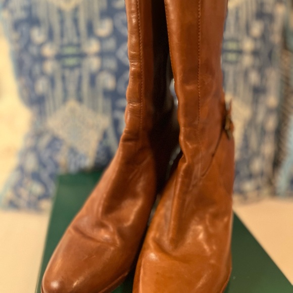 Lauren by Ralph Lauren size 8 Camel Leather Boots - Picture 4 of 6